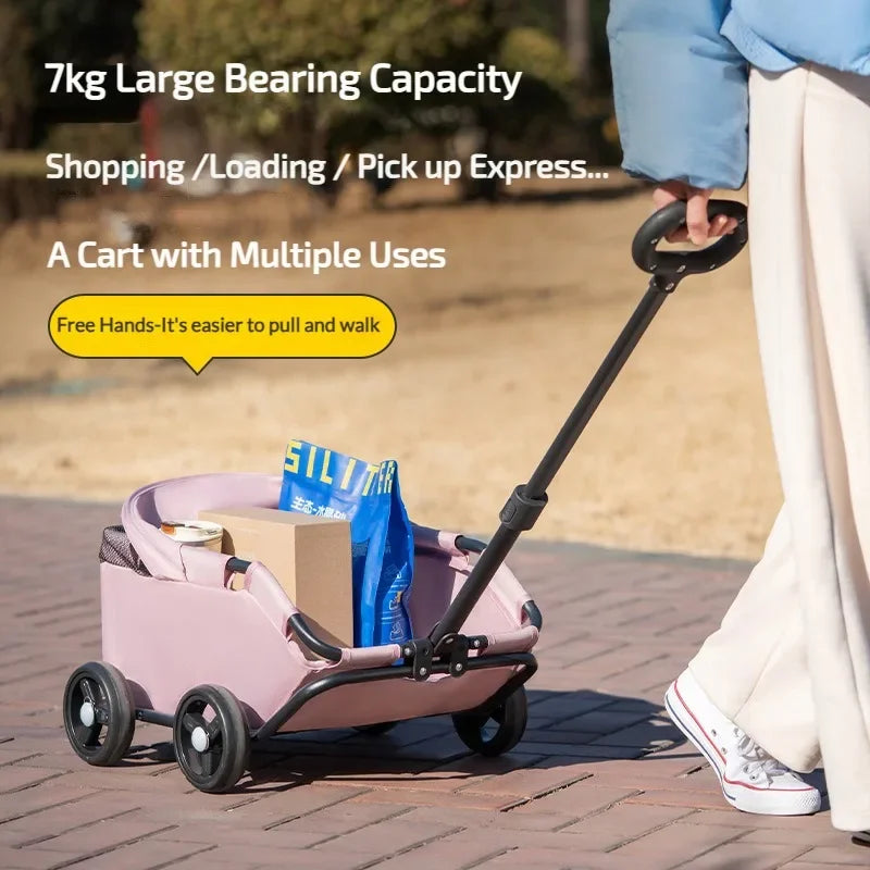 Pet Travel Carrier Stroller with Sun Cover