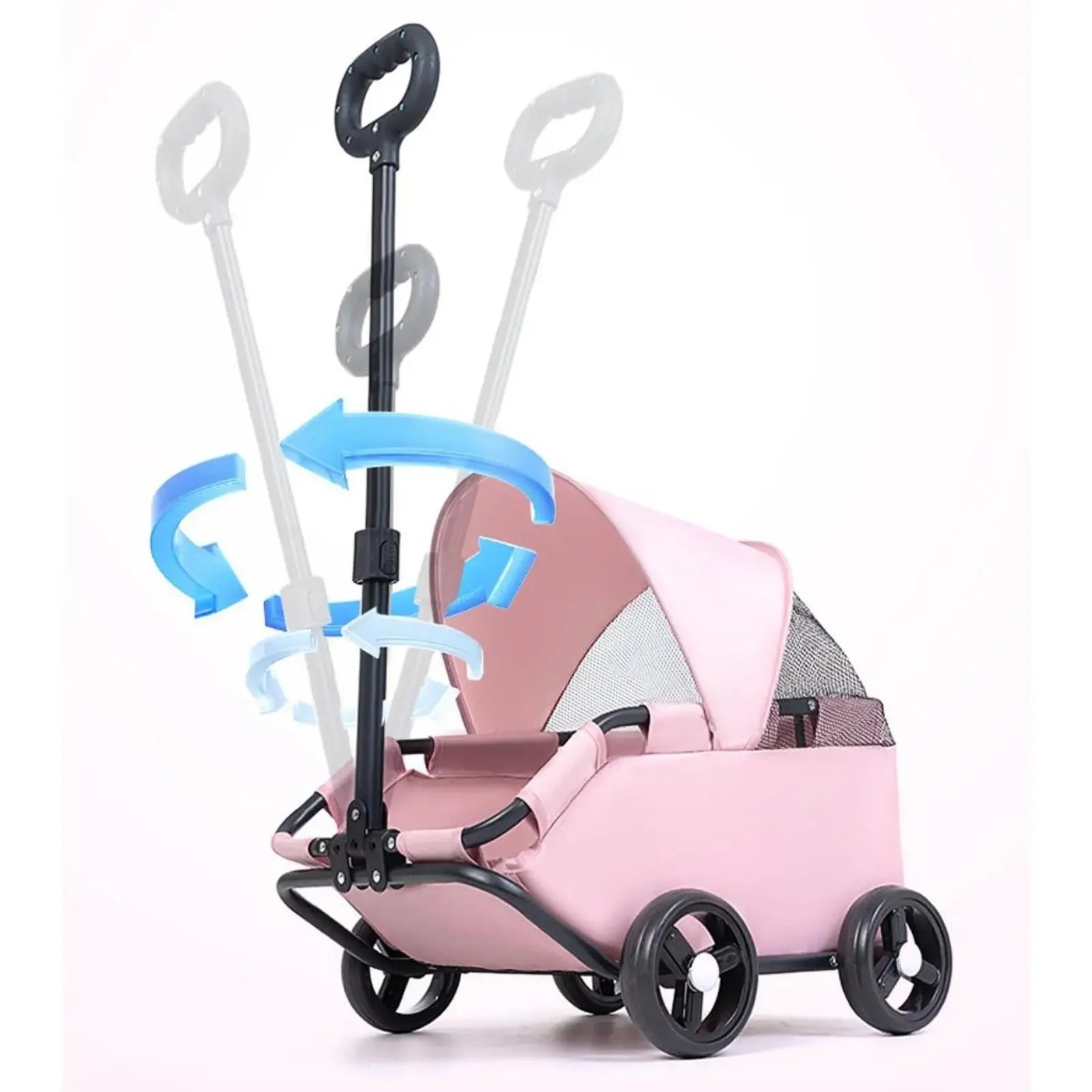 Pet Travel Carrier Stroller with Sun Cover
