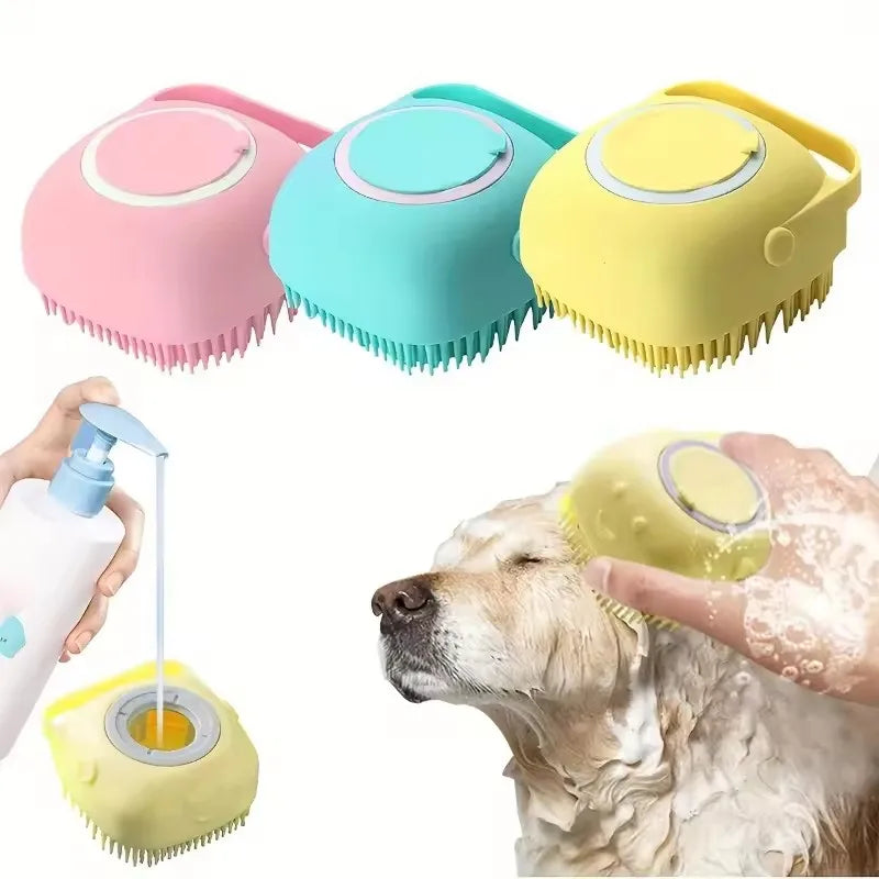 Bathing Brush & Shampoo Dispenser